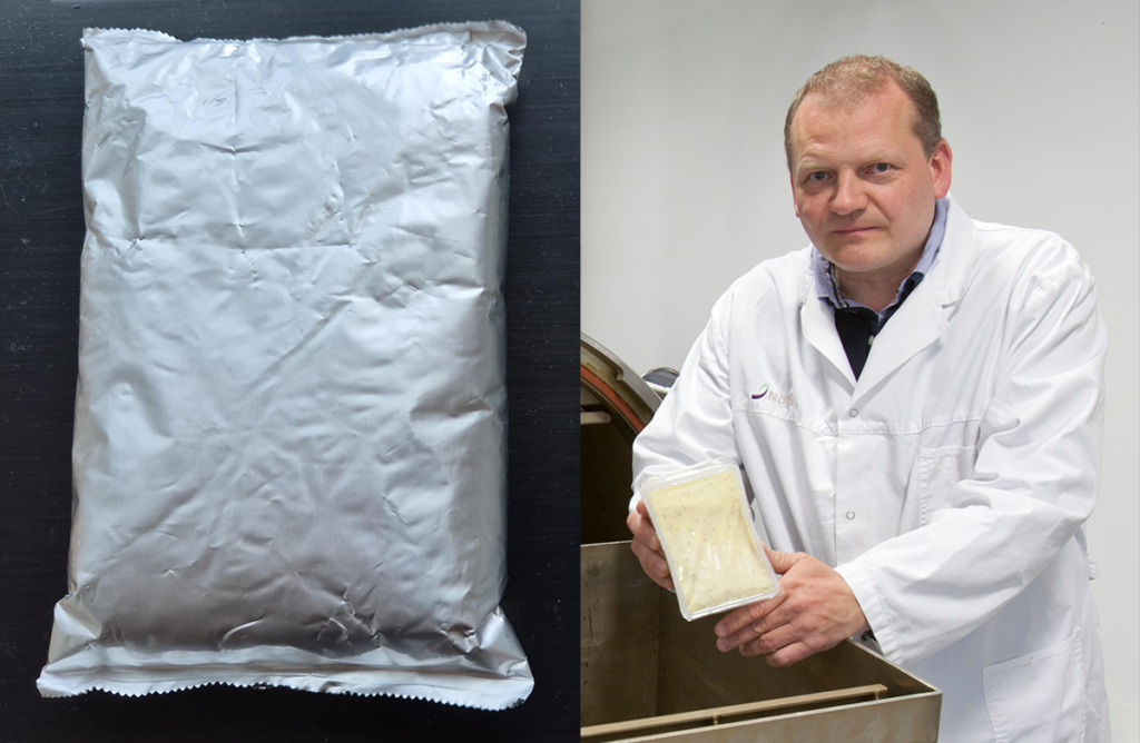 Hermetikk i pose og plastbeger